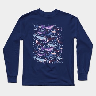 Whales everywhere Long Sleeve T-Shirt